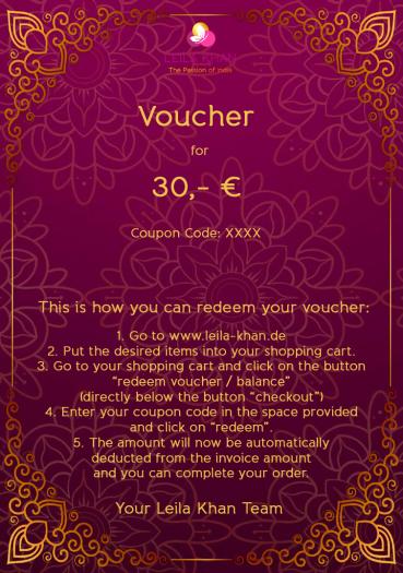 Voucher of 30 €